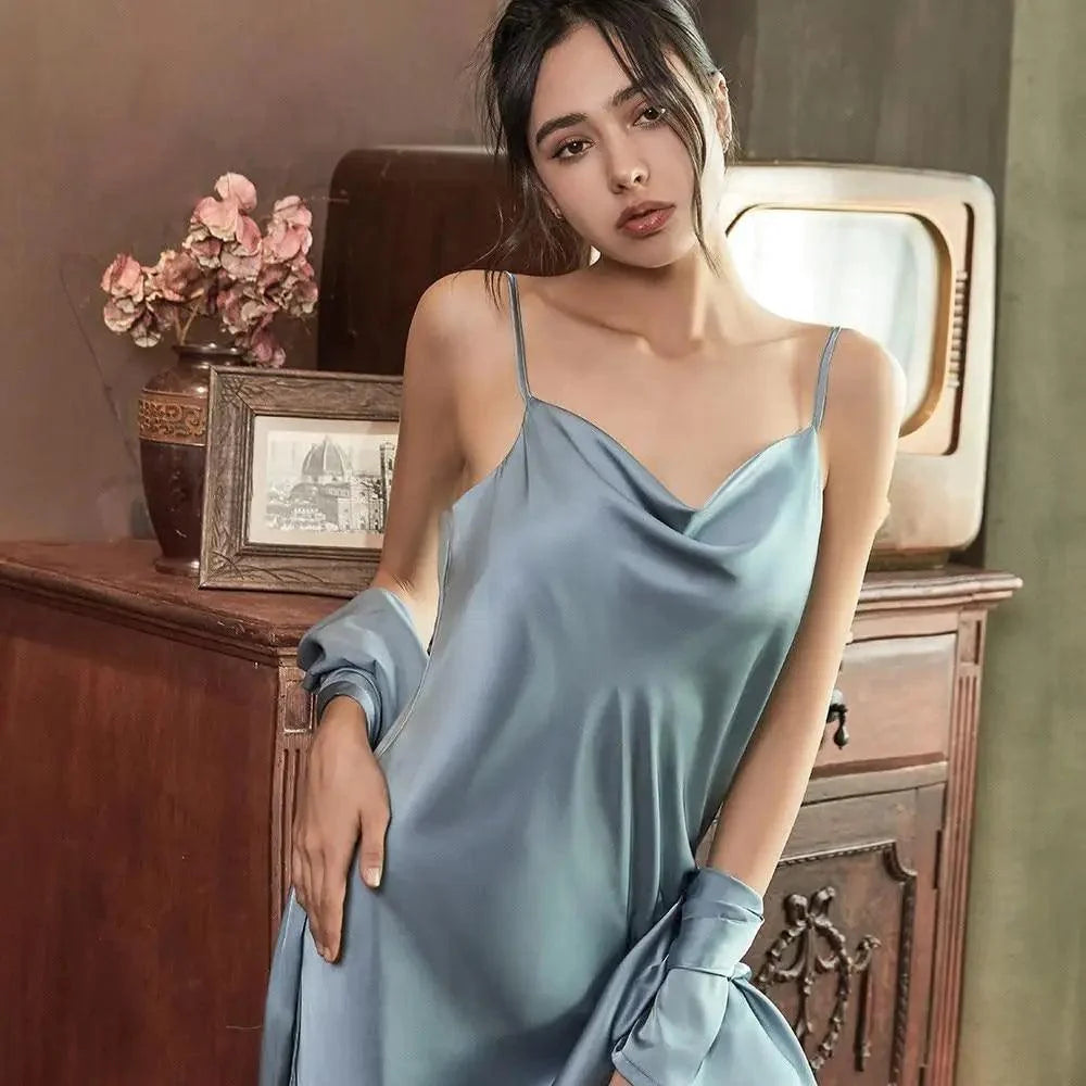 Ladies Fashion Red Soft Short Sleepwear For Women Trendy Women's Comfortable V Neck Bathrobe  Bridesmaid Bride Party Robes